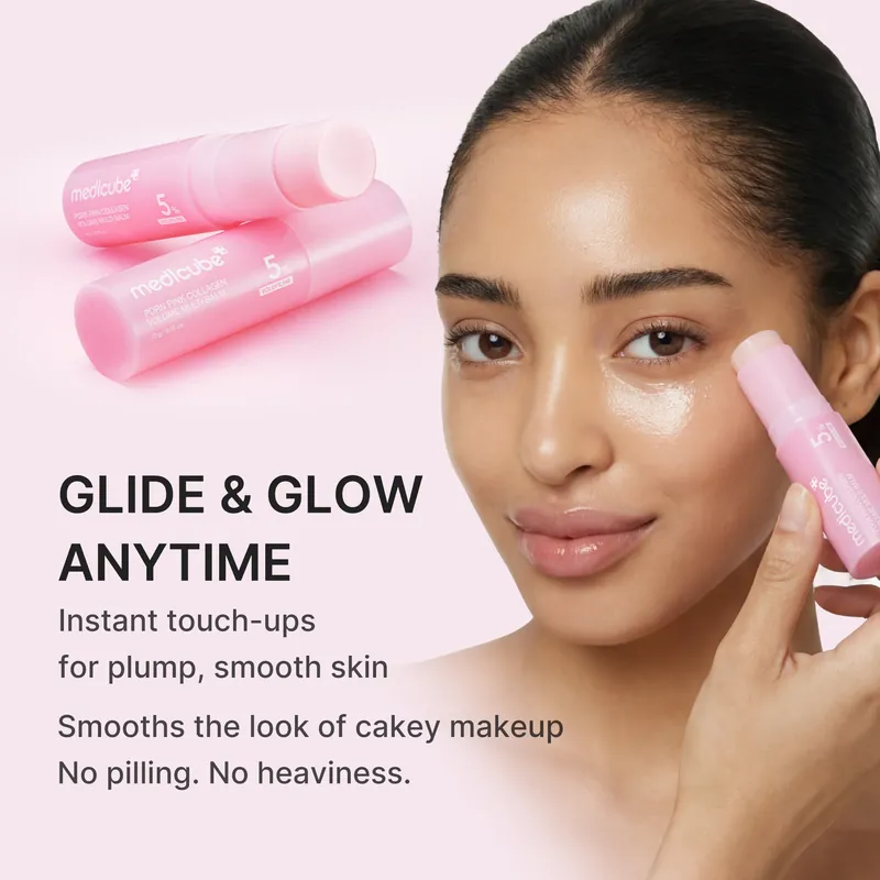 Glide and glow anytime: applying the balm stick